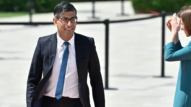 Rishi Sunak is pictured during the recent G7 summit in Hiroshima, Japan