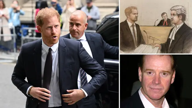 Harry told the court tabloid rumours that his biological father was James Hewitt were an attempt at ousting him from the Royal Family