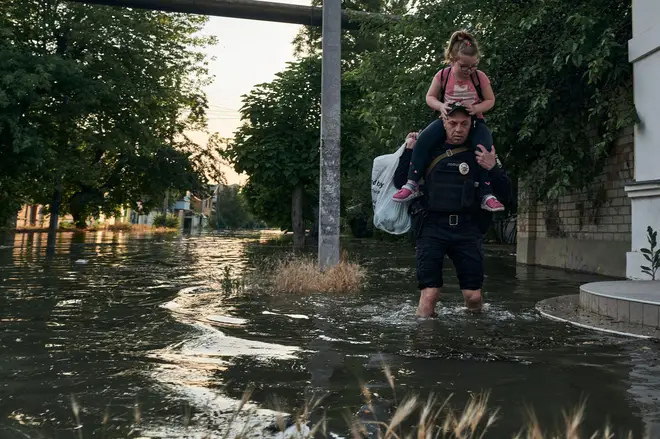 The floods saw thousands evacuating their homes.
