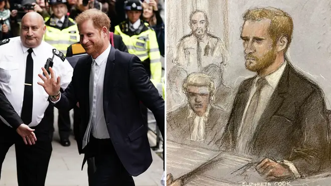 Prince Harry is giving evidence for a second day