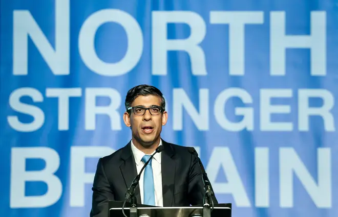 Prime Minister Rishi Sunak, speaking during the Northern Research Group conference at Doncaster Racecourse.