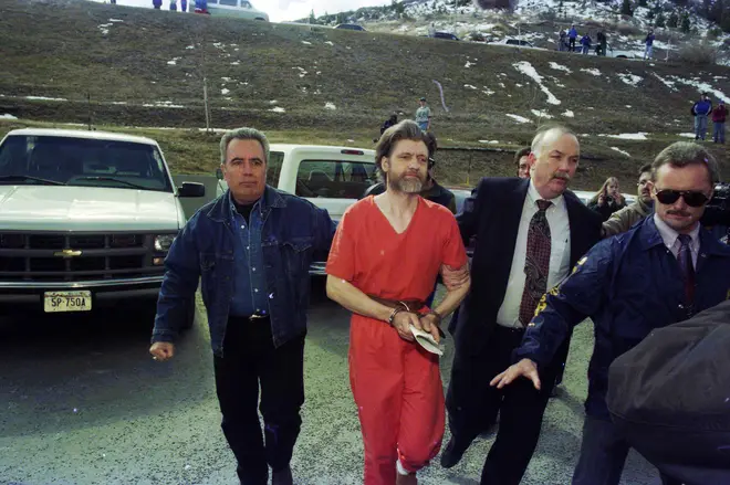 Kaczynski after his arrest in 1996.
