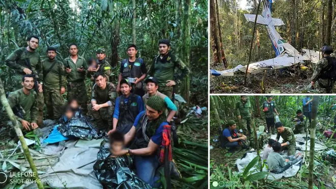 The four children were rescued alive after 40 days in the Amazon jungle