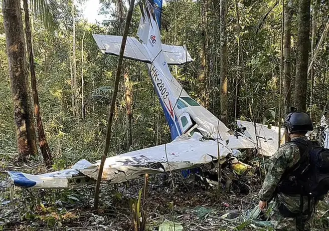 The children were missing for 40 days after the plane crash