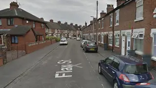 Flax Street in Stoke on Trent where the two children were found dead