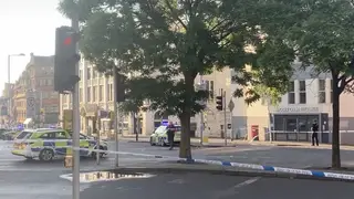 A major police response was in place in Nottingham this morning