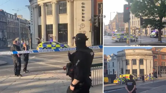 Armed police deployed to Nottingham after a "major" incident