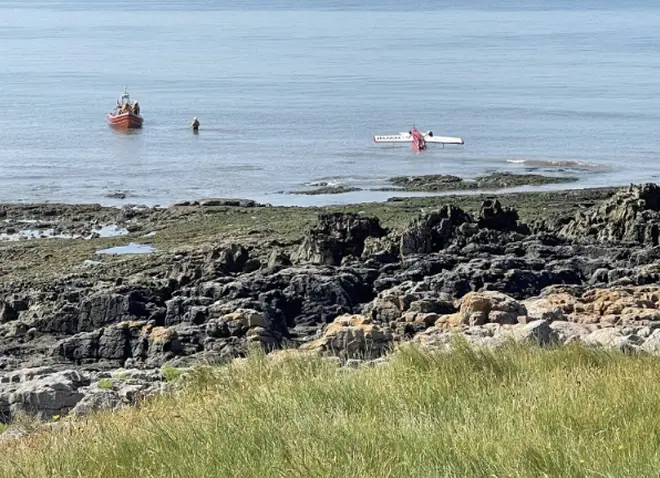 The aircraft crashed off the coast of Porthcawl