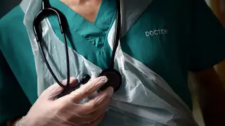 Junior doctor with stethoscope