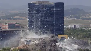 Demolition of the inter-Korean liaison office in June 2020