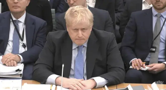 Boris Johnson was questioned by the Privileges Committee earlier this year