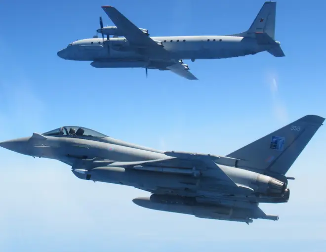 RAF typhoons intercept Russian warplanes approaching Estonian airspace in latest tense stand-off in the skies