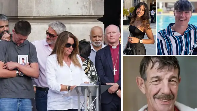 Hundreds of people gathered to pay tribute to the three victims of the Nottingham attacks