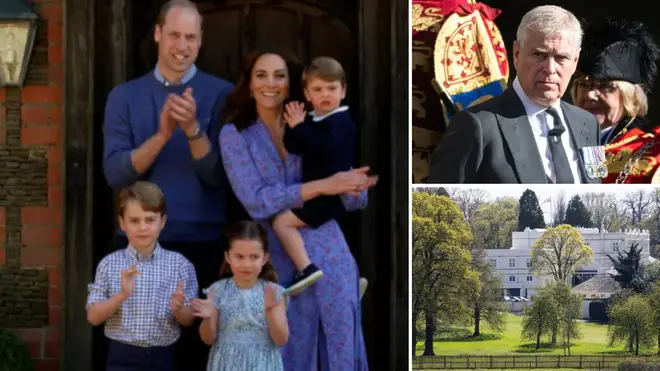 William and Kate may be forced to stay in 'smaller' house because Andrew set to remain in Royal Lodge