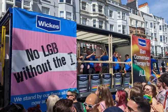 Wickes has come under fire for the poster.