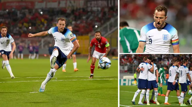 Harry Kane became the first England player to score 50 competitive goals for the team