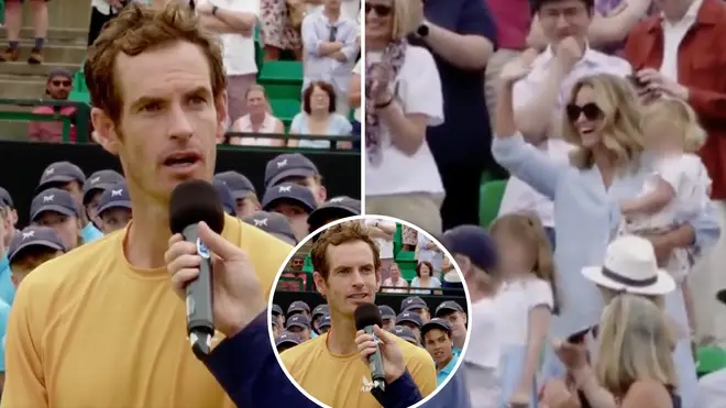 Murray was surprised by his family's appearance at the Nottingham Open final
