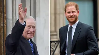 King Charles has posted a poignant photo of himself with Prince Harry