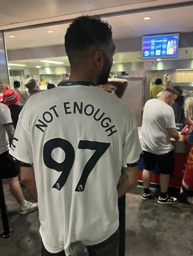 The shirt caused huge offence after the photo was posted online
