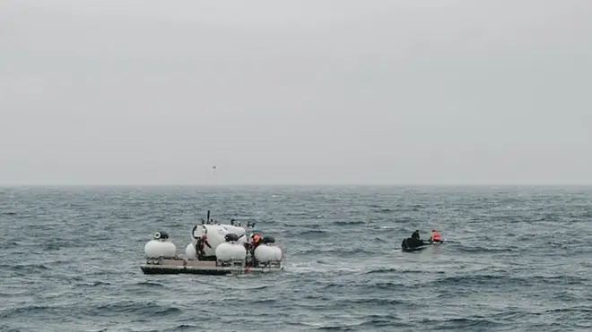 This is the last sighting of the submersible shared by Mr Harding's company