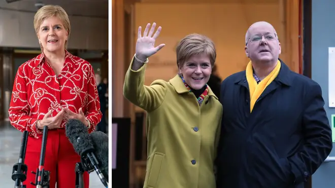 Nicola Sturgeon refuses to answer questions on her husband Peter Murrell on her return to Hollyrood