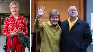 Nicola Sturgeon refuses to answer questions on her husband Peter Murrell on her return to Hollyrood