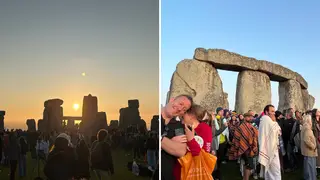 Around 10,000 people gathered to welcome the summer solstice at Stonehenge