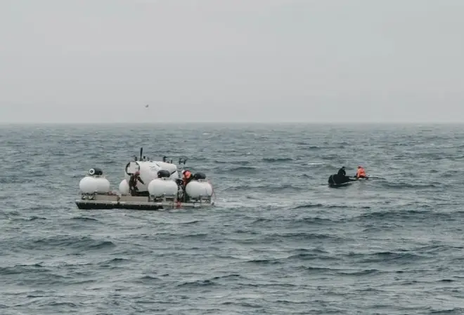 The final picture of the Titan submersible before it was lost
