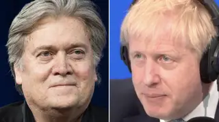 Steve Bannon is reported to have helped Boris Johnson's campaign