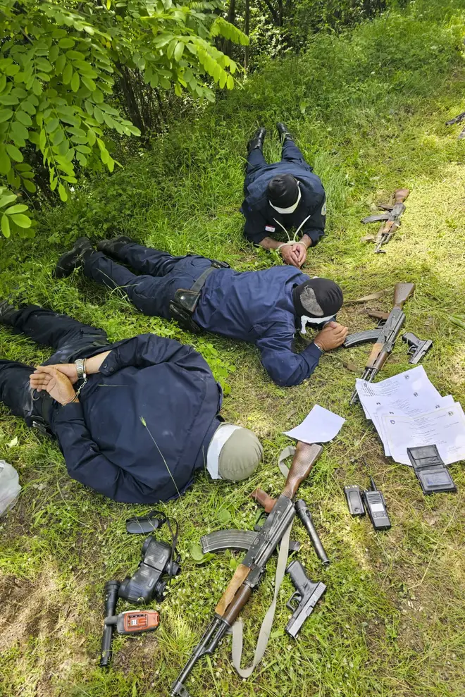 Captured Kosovo police