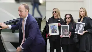Matt Hancock arrived at the inquiry today