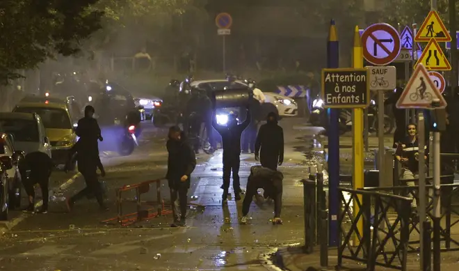 Around 2,000 officers are in Paris to deal with the clashes