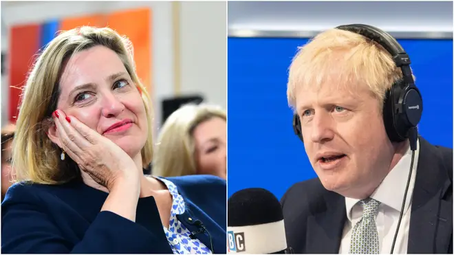 Amber Rudd was giving her views on Tory Party leadership hopeful Boris Johnson