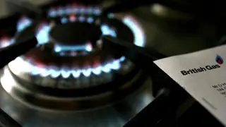 A gas hob with a bill from British Gas