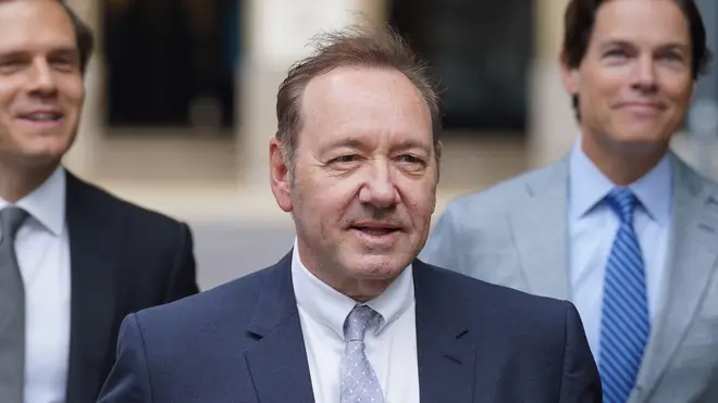 Spacey arriving at court