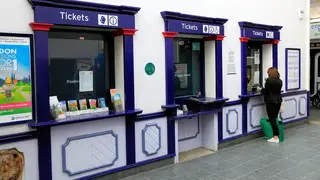 Train station ticket office