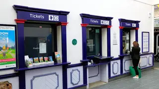 The ticket office at King's Lynn station in Norfolk