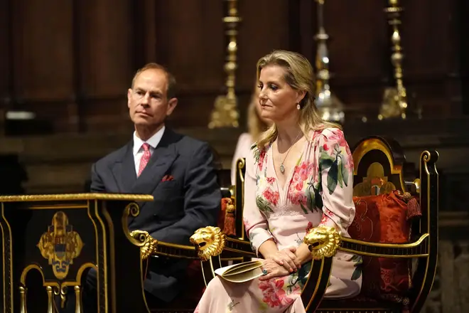 The Duke and Duchess of Edinburgh attend the NHS anniversary ceremony at Westminster Abbey
