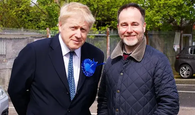 Chris Pincher with Boris Johnson