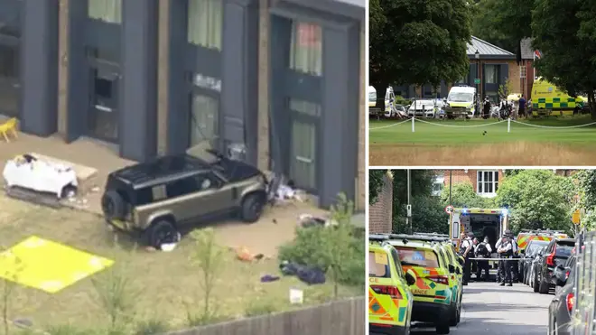 A 4x4 ploughed into a primary school in Wimbledon