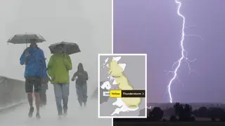 Thunderstorms are forecast for the weekend
