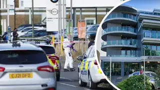 The Crowne Plaza Hotel on Portsmouth Road, Surbiton, was the site of the double stabbing which has seen a man arrested on suspicion of attempted murder