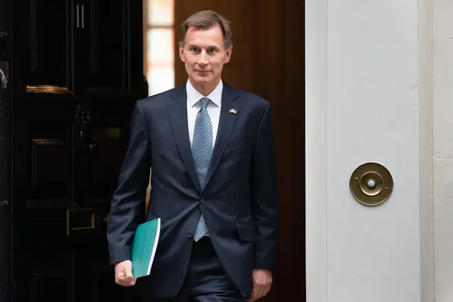 Chancellor of the Exchequer Jeremy Hunt who will promise 'evolutionary not revolutionary' reforms to get pension funds making billions of pounds of riskier investments in fast-growing firms to boost economic growth.
