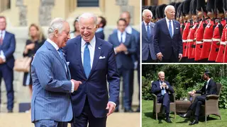 Joe Biden met Rishi Sunak and King Charles on a visit to the UK
