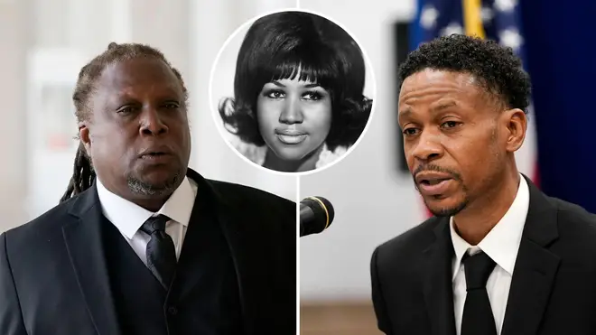 Two of Aretha Franklin's attended court to try and settle a dispute about the late singer's will.