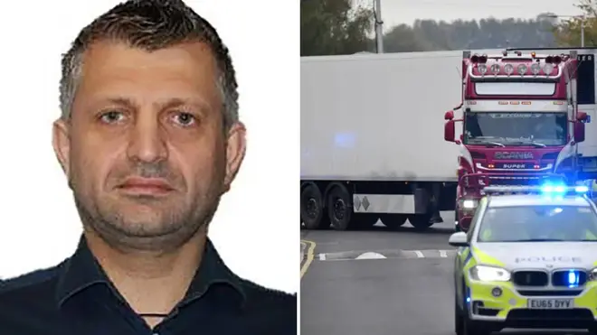 Marius Draghici, 50, (L) was jailed at the Old Bailey after he admitted several counts of manslaughter after 39 Vietnamese migrants were found dead in a lorry container in Grays Essex