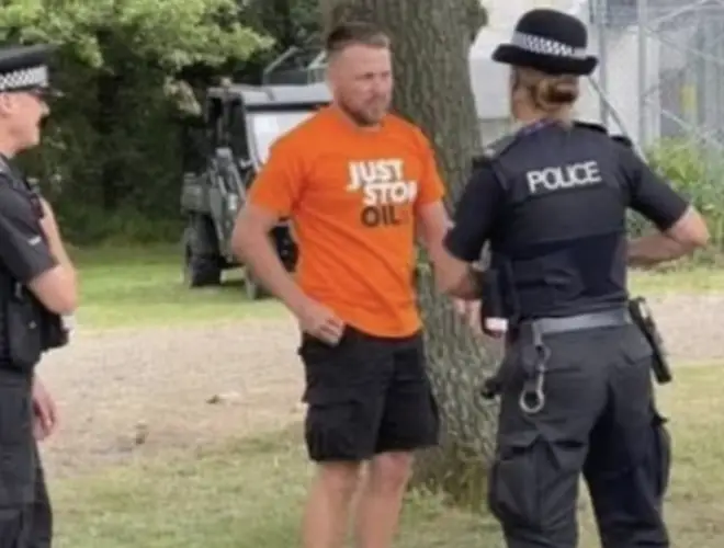 He was stopped by police at the British Grand Prix