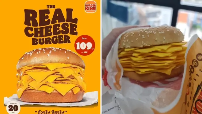 The Real Cheeseburger only has...cheese