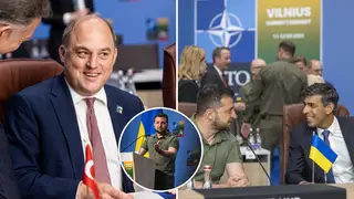 Ben Wallace during informal meeting of Ministers of Defence of the 2023 NATO Summit