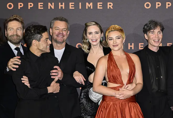 Hollywood stars arrived at the premiere for Oppenheimer on Thursday evening.